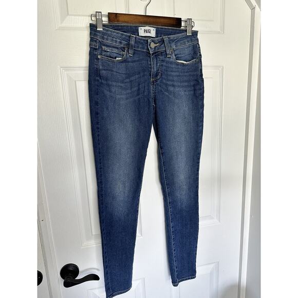 Paige Verdago Jeggings Skinny Ankles Low 8” Rise Jeans S Size 26 - Picture 1 of 6